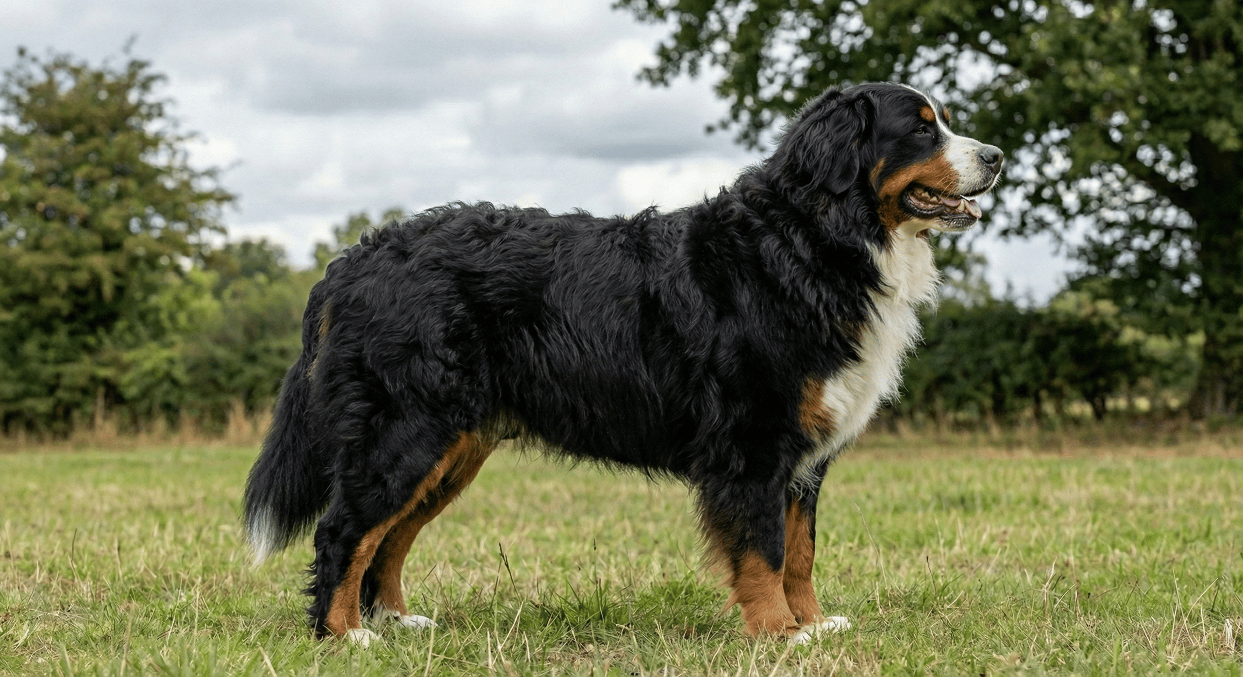 Berner sennenhund - stor og tålmodig kæmpe