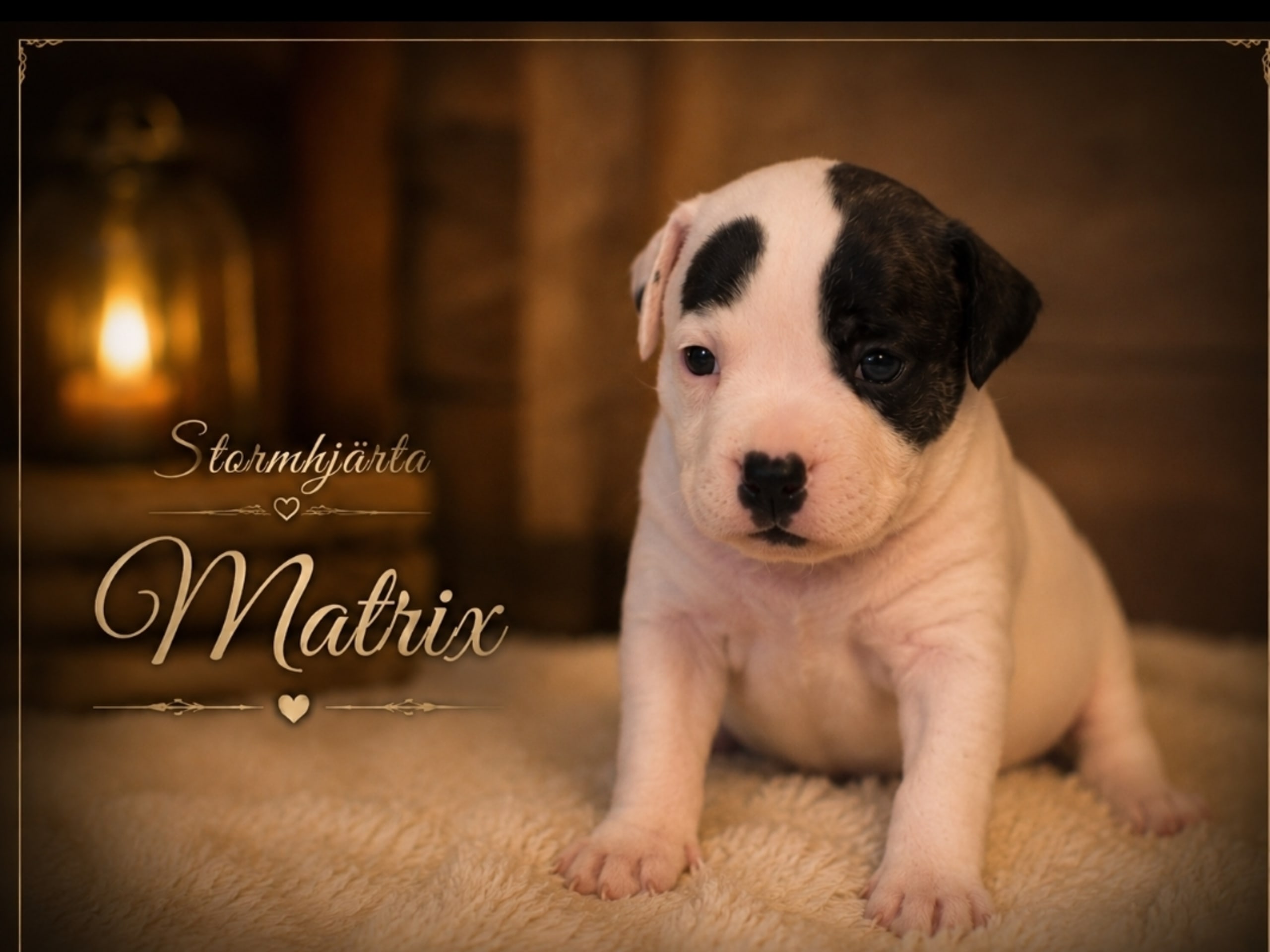 Staffordshire bull terrier · Lillkyrka · Stormhjärta